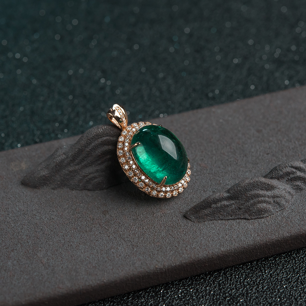 赞比亚蓝绿祖母绿两用款-红掌柜