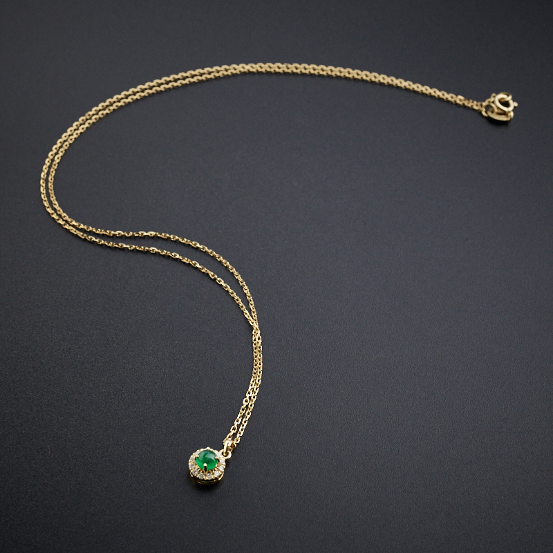 天然祖母绿项链-红掌柜