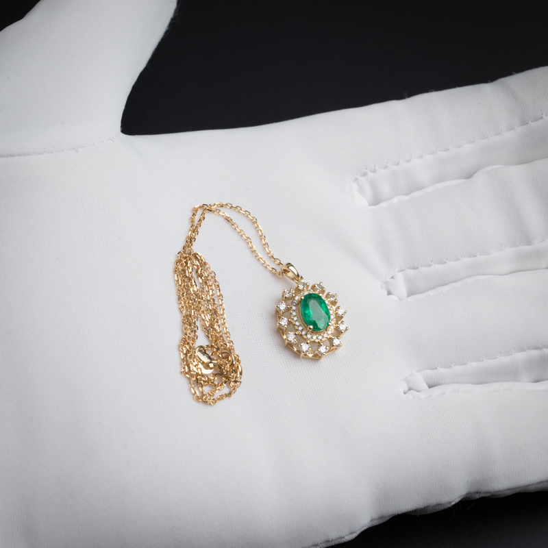 祖母绿项链-红掌柜