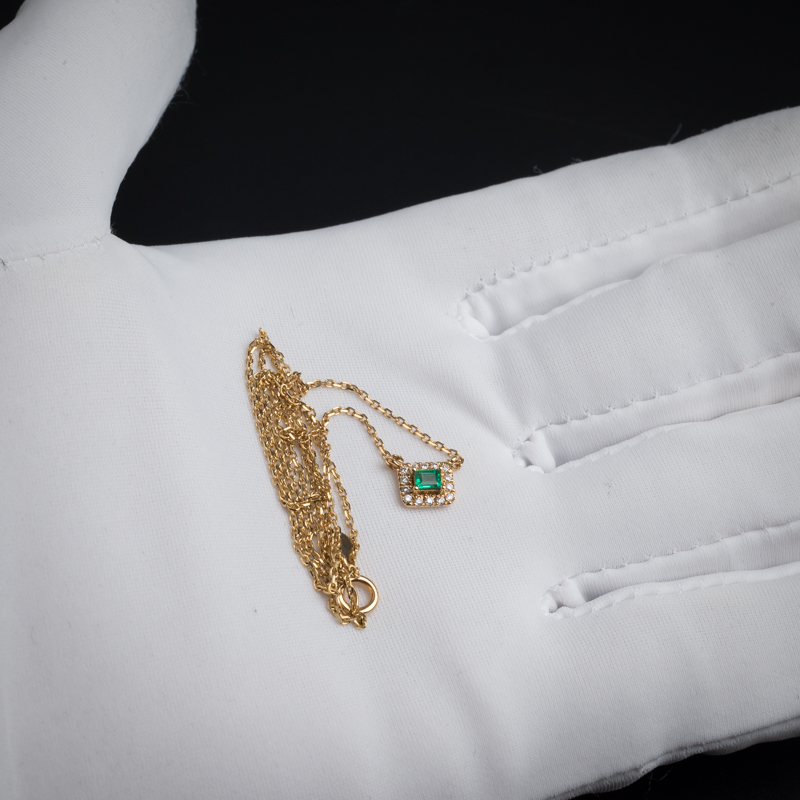 祖母绿项链-红掌柜