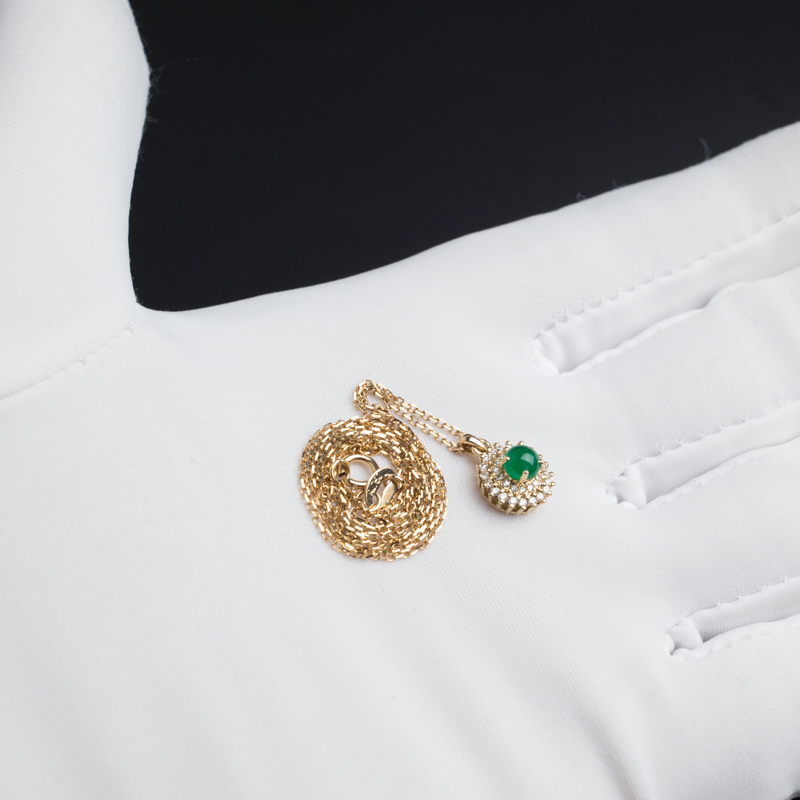 祖母绿项链-红掌柜