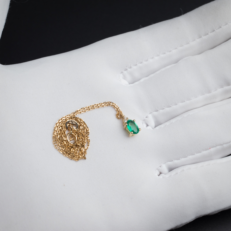 祖母绿项链-红掌柜