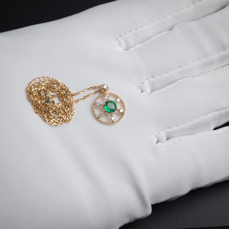 祖母绿项链-红掌柜