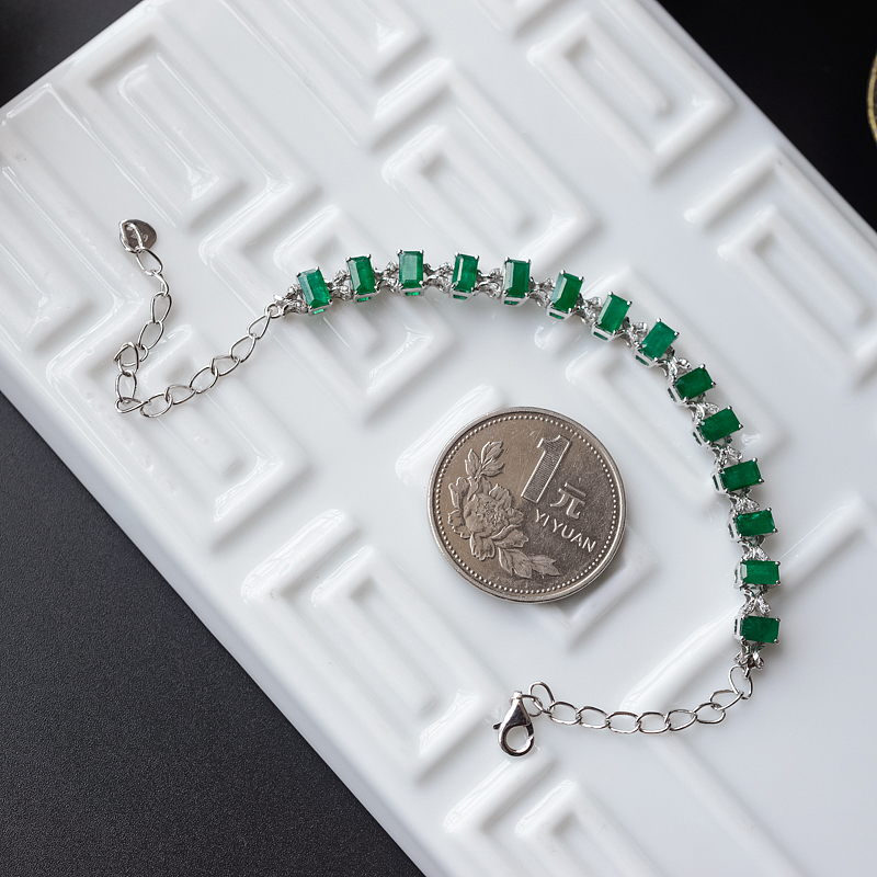 哥伦比亚祖母绿手链-红掌柜