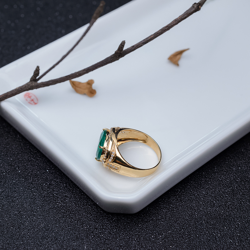 祖母绿戒指-红掌柜