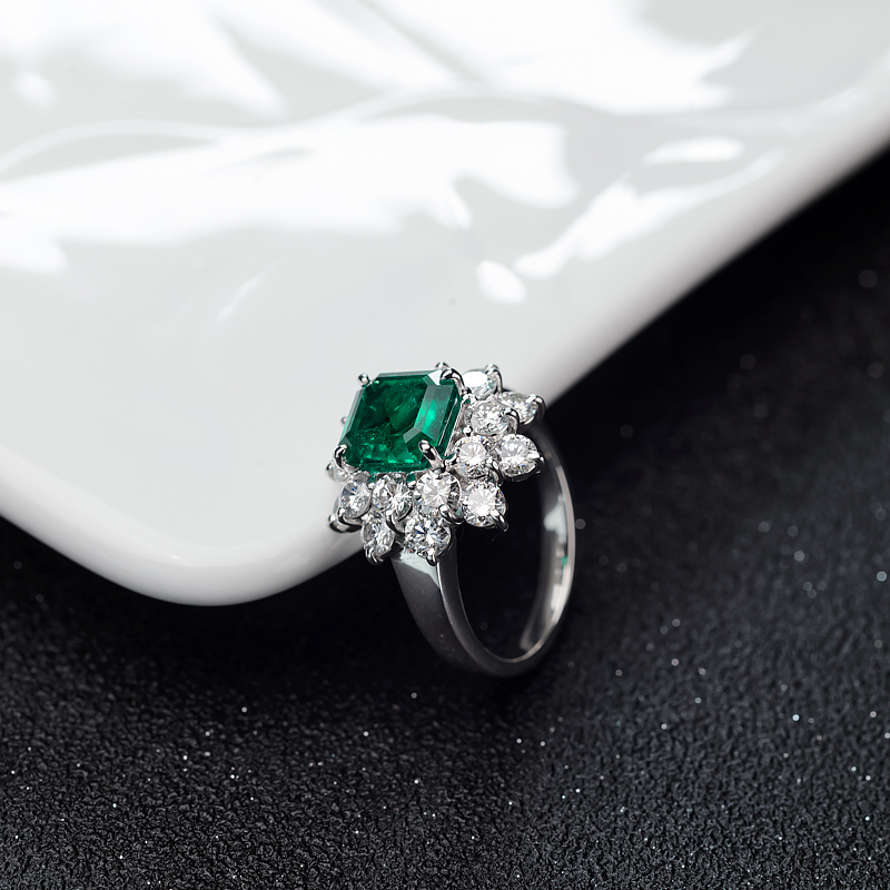 哥伦比亚祖母绿戒指-红掌柜