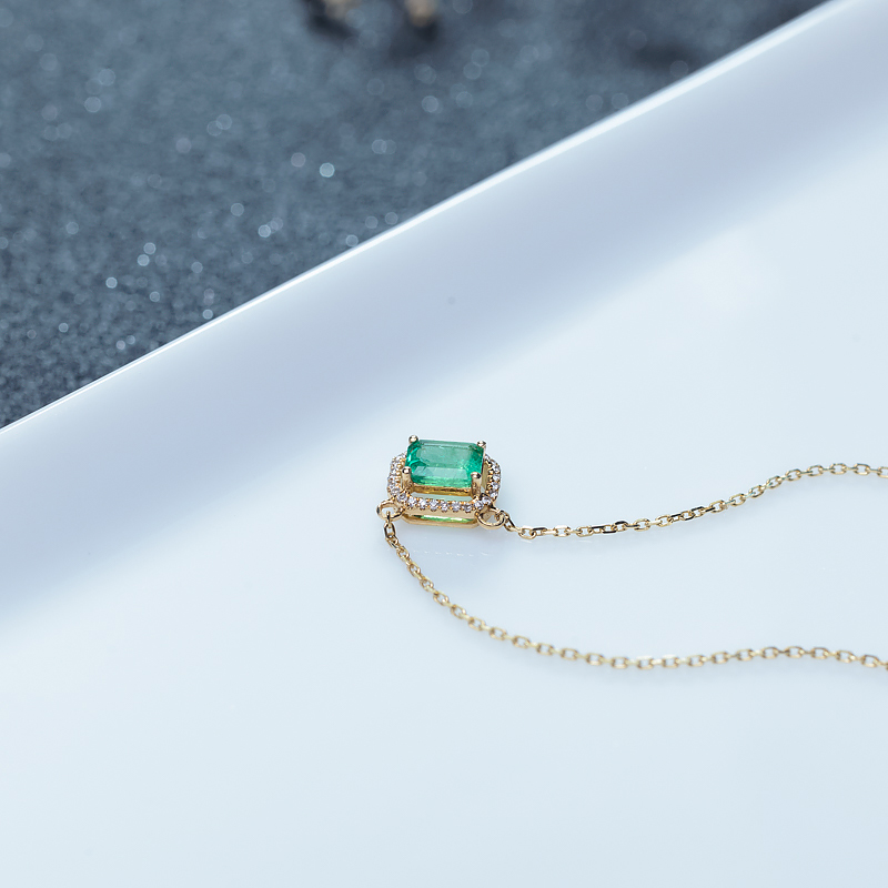 祖母绿项链-红掌柜