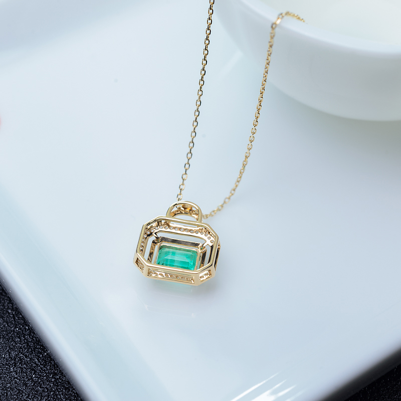 天然祖母绿项链-红掌柜