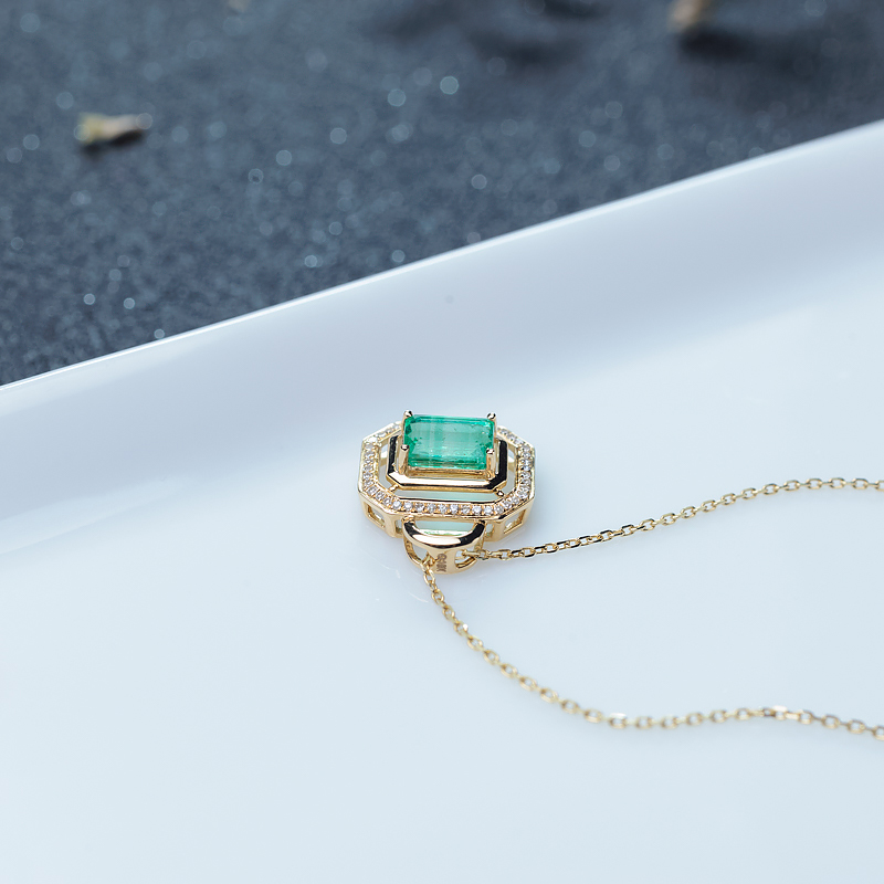 天然祖母绿项链-红掌柜