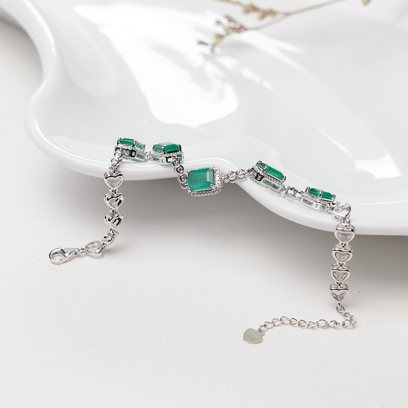 18K祖母绿手链-红掌柜