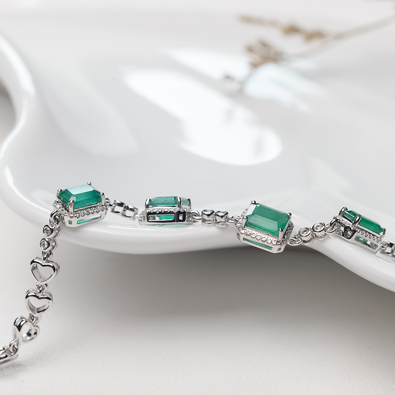 巴西祖母绿手链-红掌柜