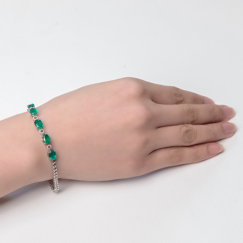 祖母绿手链-红掌柜