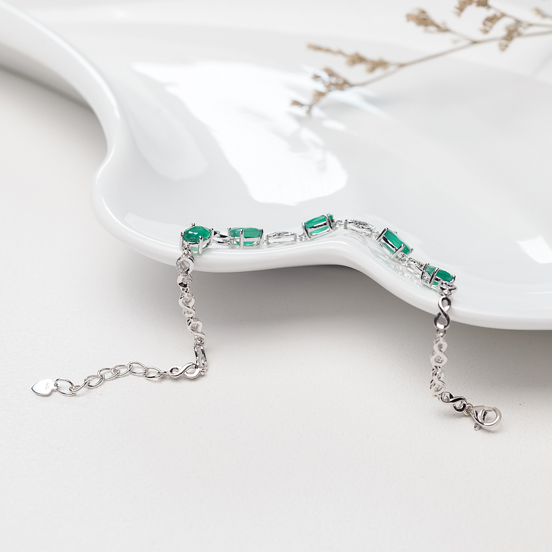 18K祖母绿手链-红掌柜