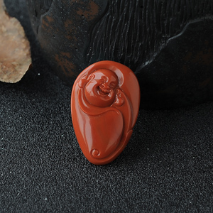 南红弥勒佛吊坠