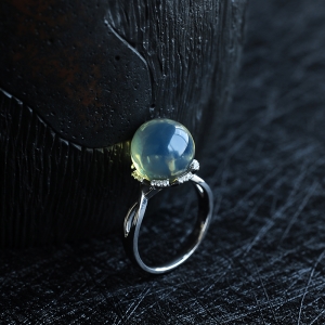 多米尼加蓝珀戒指