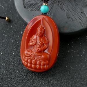 柿子红佛吊坠