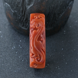 南红仿古龙腰牌