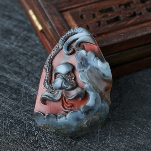 南红一品清廉吊坠