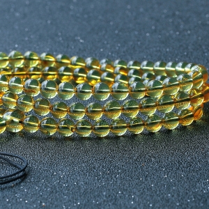 3A墨西哥蓝珀佛珠