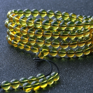 3A墨西哥蓝珀佛珠