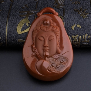 川红柿子红满肉观音吊坠