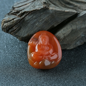 南红佛祖吊坠