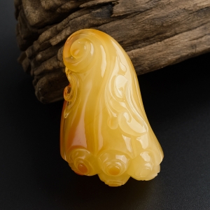 满蜜蜜蜡莲蓬吊坠