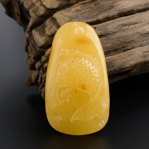 满蜜蜜蜡年年有余吊坠