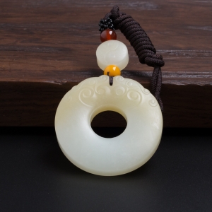 糖色仿古和田玉平安扣