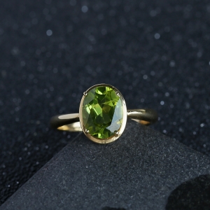 18K金橄榄石戒指