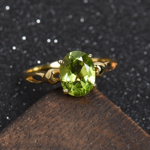 18K金橄榄石戒指