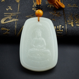 和田玉观音吊坠