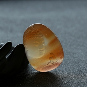 渡——冰飘南红吊坠