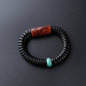 九口火焰纹南红手串