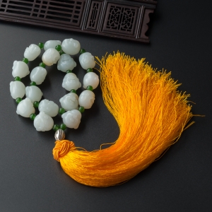 和田玉佛头手串