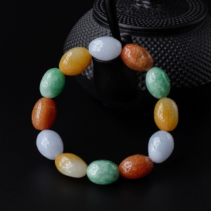 糯种翡翠福禄寿手串