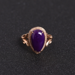 18K金镶钻舒俱来戒指