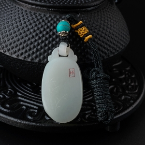 清雅澹泊——和田玉.竹