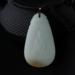 和田玉大日如来吊坠