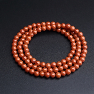 5.5mm玫瑰红南红佛珠