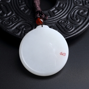 和田玉一品清廉吊坠