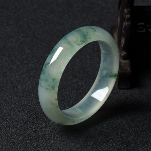 57＃冰糯种飘花翡翠手镯