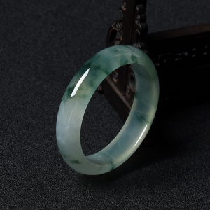 57.5＃冰糯种飘花翡翠手镯