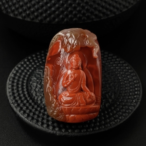 南红如来佛吊坠