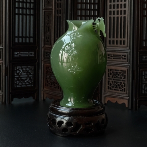 和田碧玉富贵平安摆件