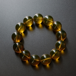 16.5mm墨西哥高蓝净水蓝珀手串