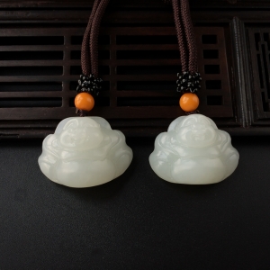 和田玉弥勒佛吊坠