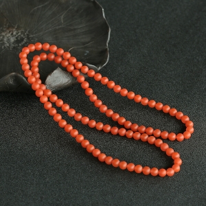 雷波南红108亚光佛珠