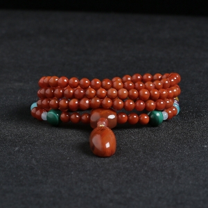 南红手串项链两用