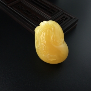 满蜜黄白蜜蜜蜡钱袋吊坠